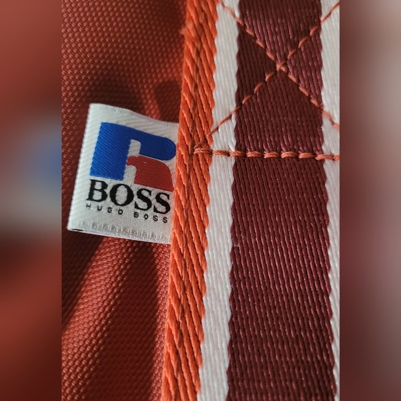 NWT Hugo Boss x Russell Athletic Square Backpack Red - Picture 13 of 16